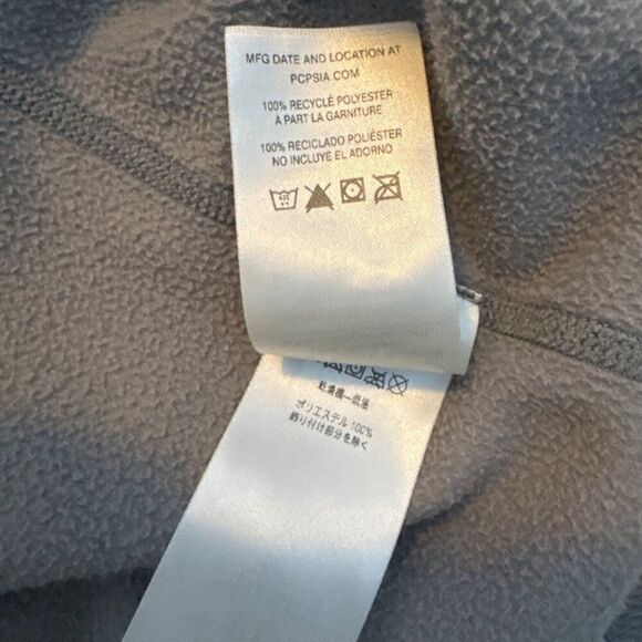 Patagonia Womens 100% Recycled Polyester Gray Fleece Quarter-Zip Pullover Size S - Picture 5 of 6